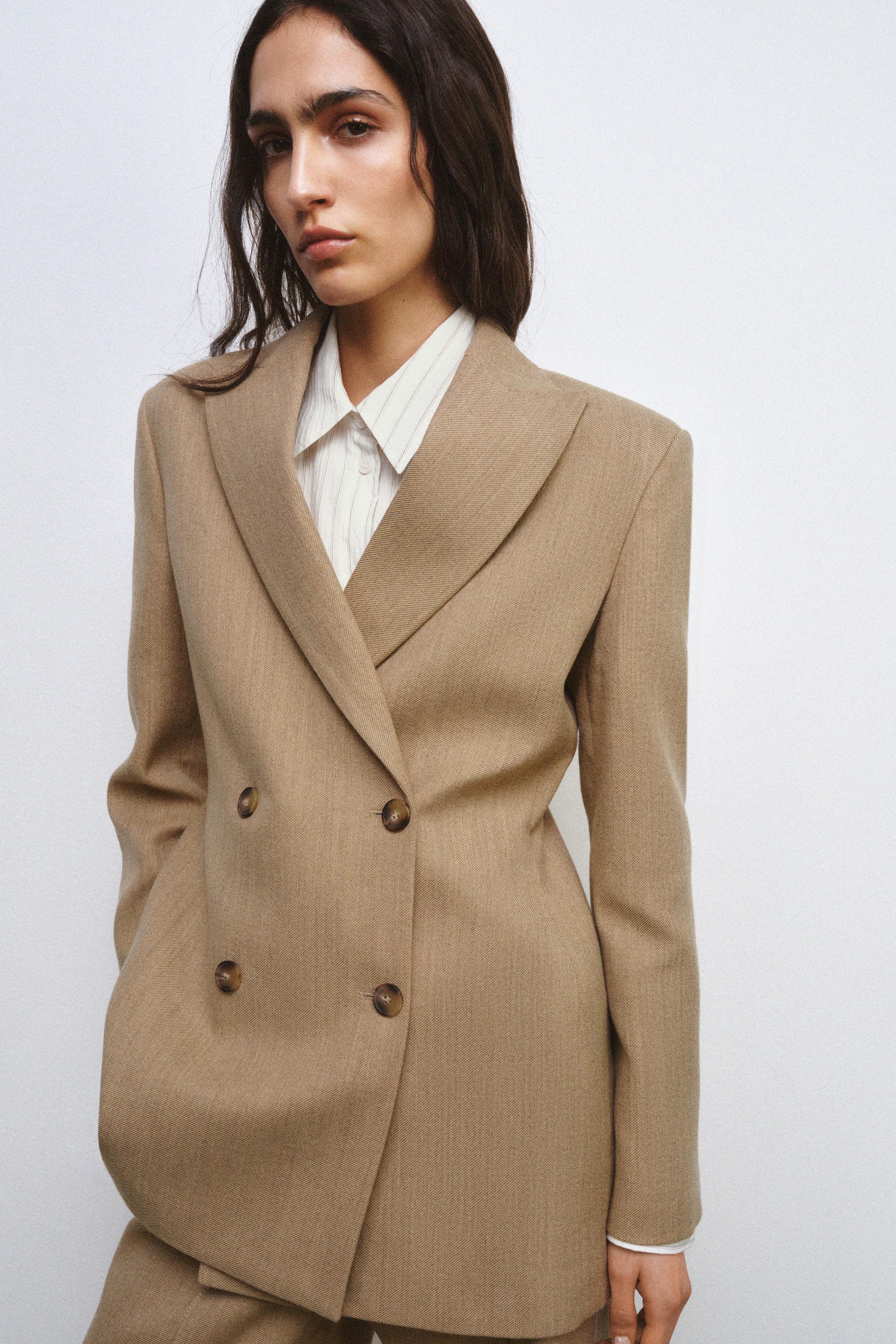 YÜN KARIŞIMLI VÜCUDA OTURAN BLAZER ZW COLLECTION - Görsel 2