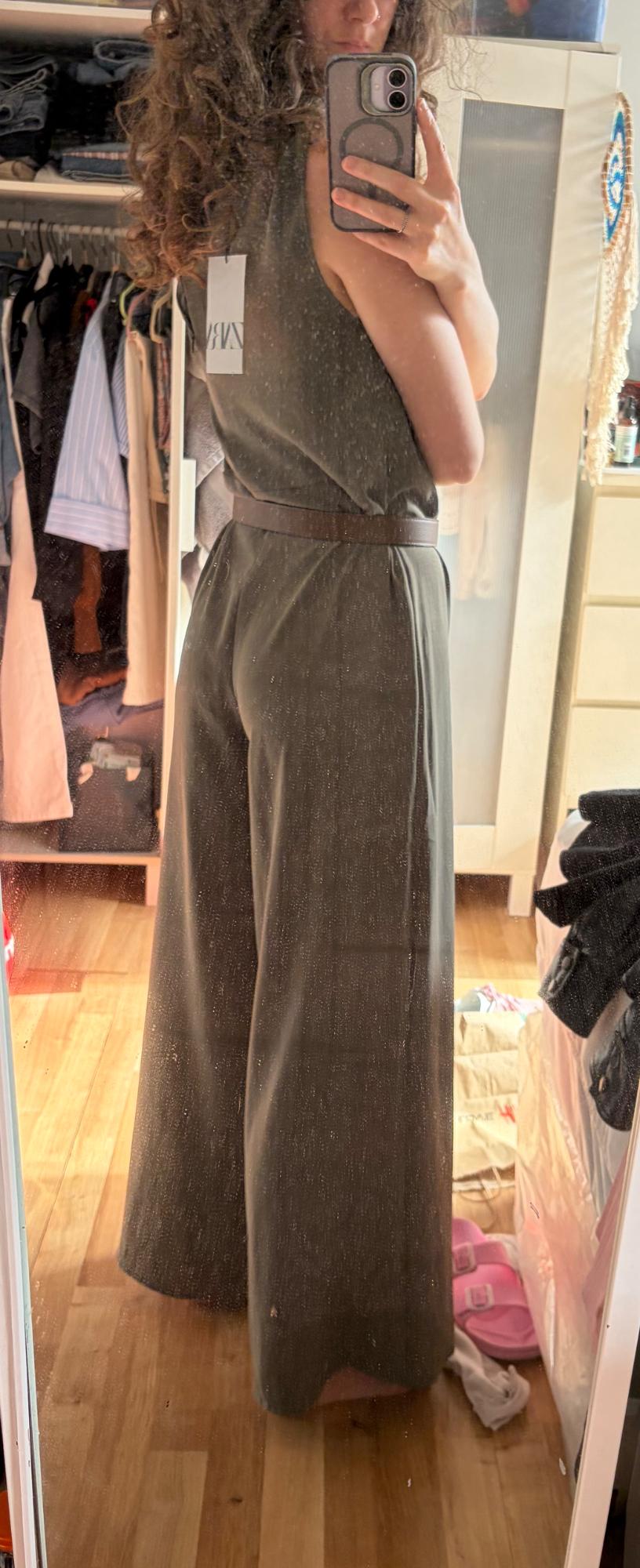 FLOWING JUMPSUIT WITH KNOT - Image 4