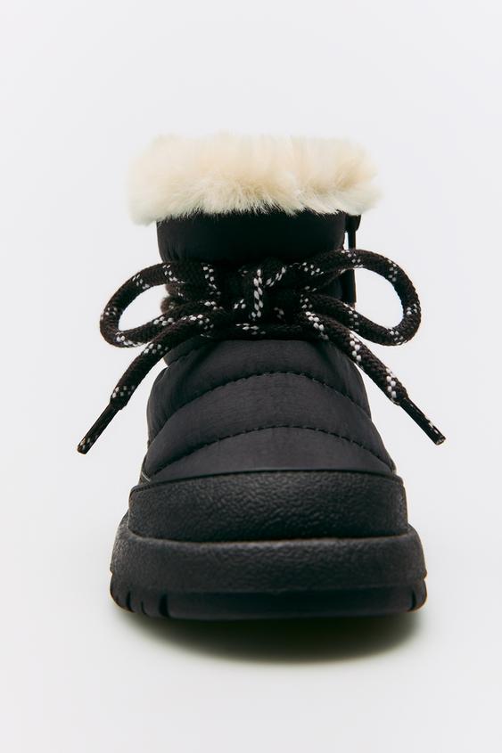 Stivale Stivaletti Neri Bambina Zara 35160 Stivali Anfibi