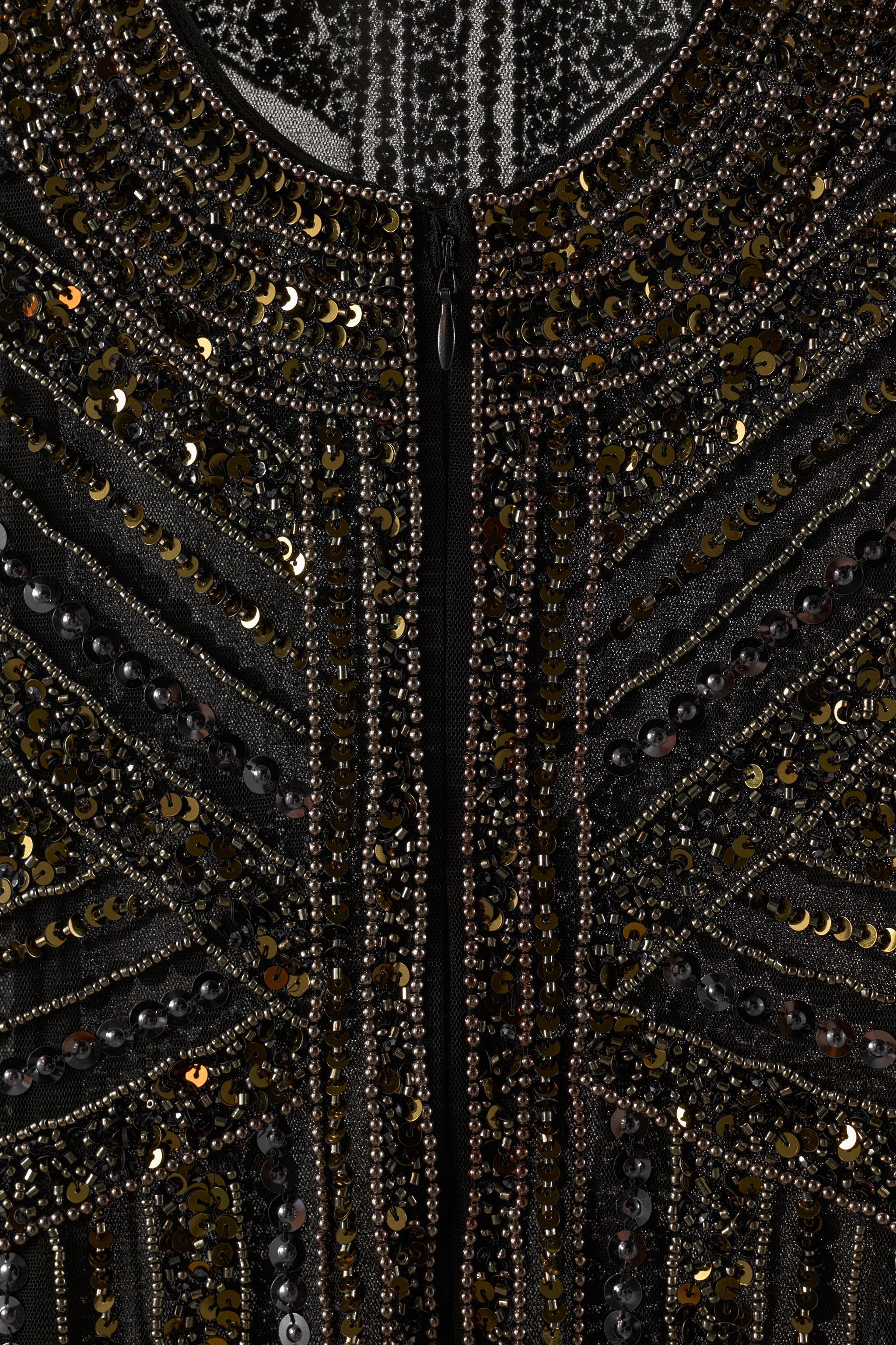 BEADED MINI DRESS