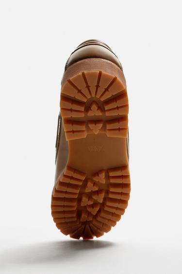 LEATHER DECK SHOES - Brown by Zara - Image 5