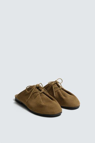 LEATHER CLOGS SAMUEL DE SABOIA X ZARA - Sand Brown by Zara