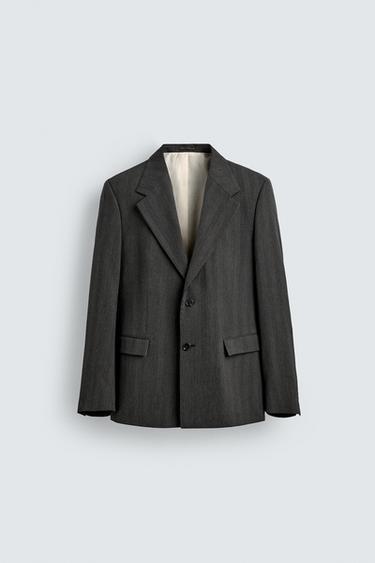 Zara REGULAR FIT SUIT JACKET - Gray