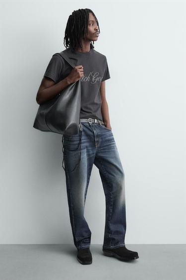 BOTTES EN CUIR COW-BOY - Noir de Zara