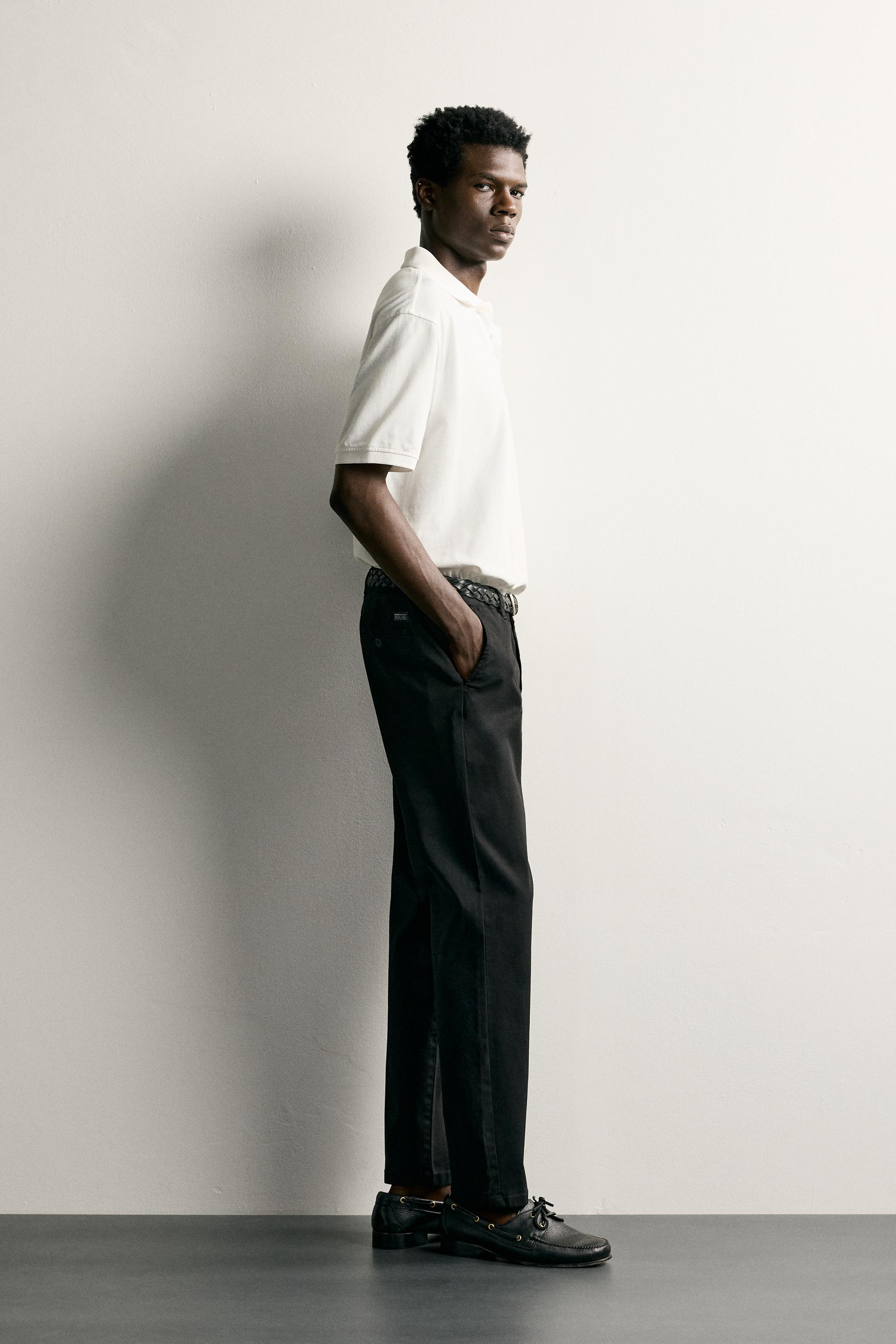 Zara SLIM FIT CHINO PANTOLON görsel 4