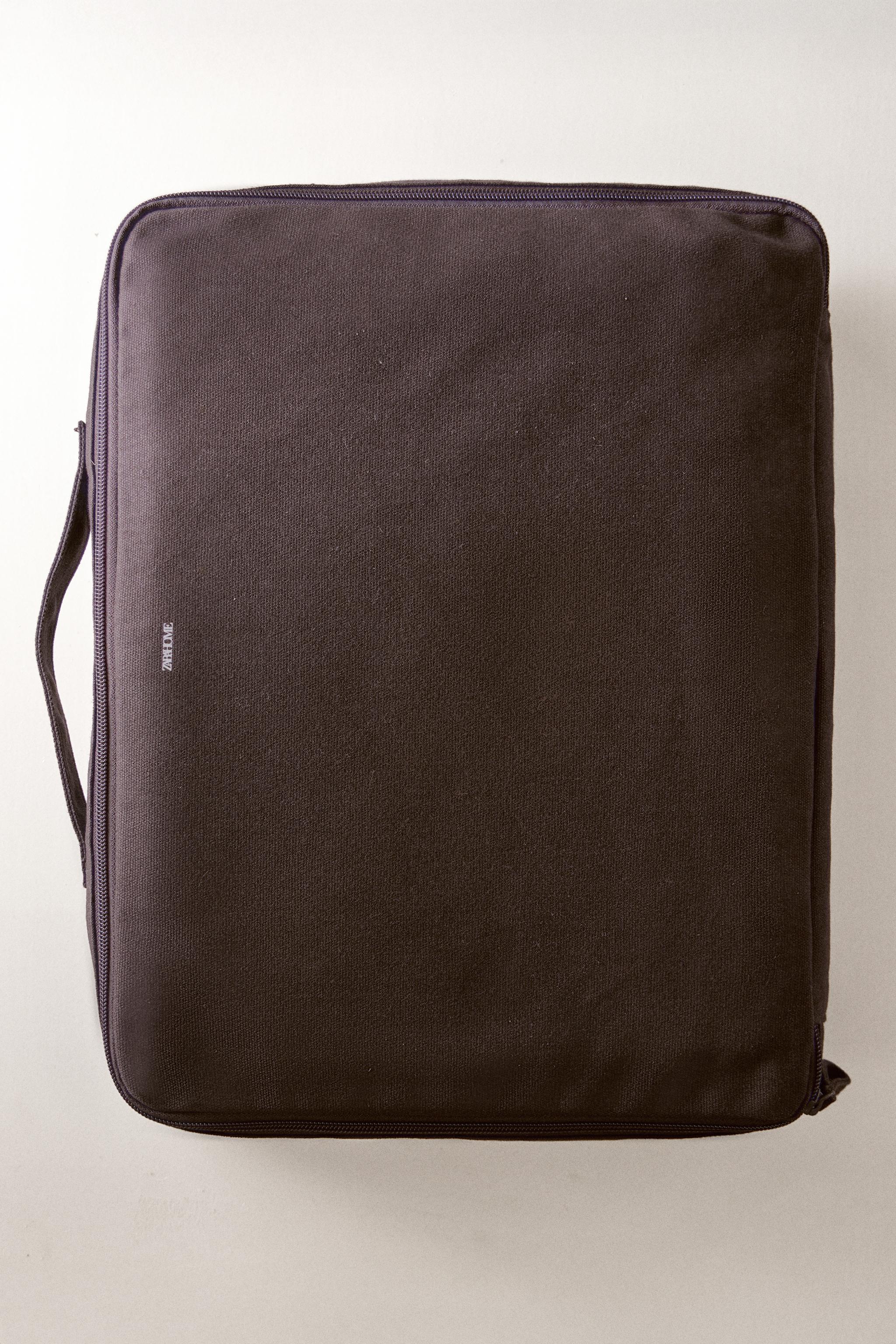 CANVAS TRAVEL ORGANIZER MAKEUP BAGS — Brown