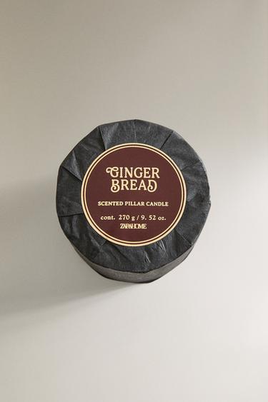 GINGERBREAD SMALL CYLINDRICAL SCENTED CANDLE - Red by Zara - Image 3