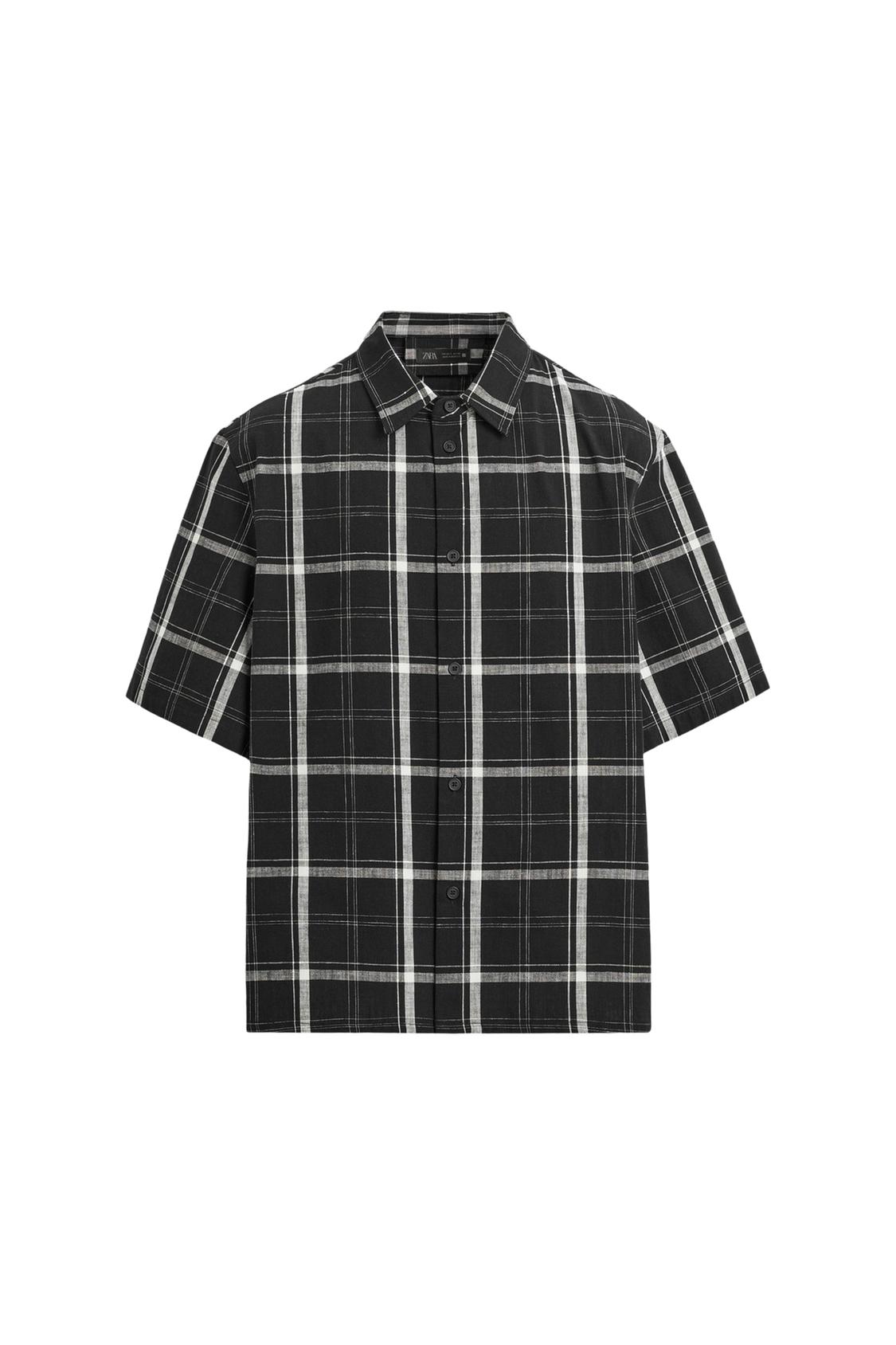RELAXED FIT CHECK SHIRT - Image 4