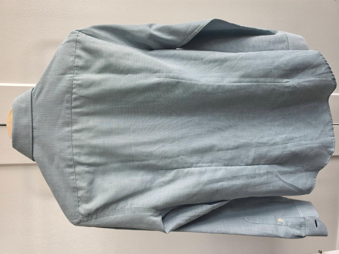 SLIM FIT PATTERNED LONG SLEEVE BUTTON UP COTTON SHIRT - Image 3