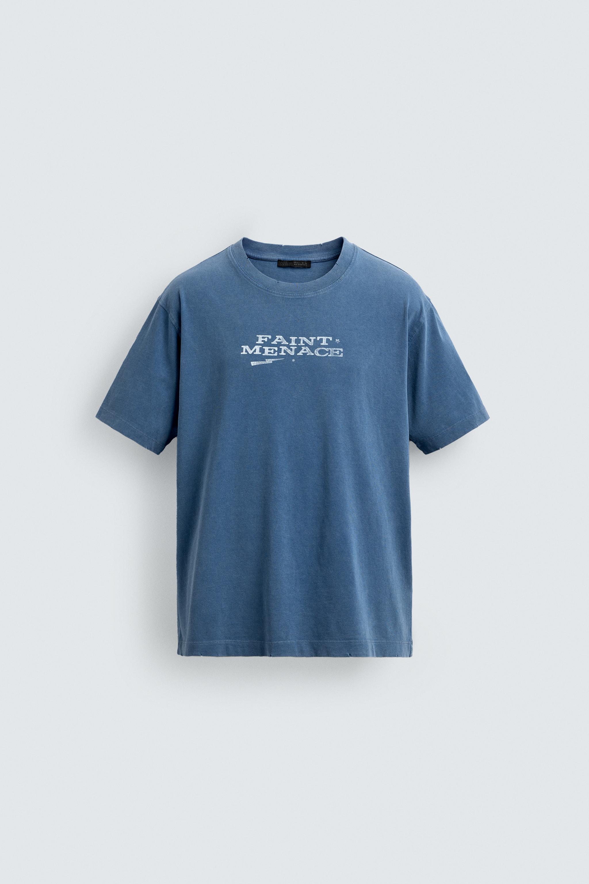 WASHED TEXT T-SHIRT