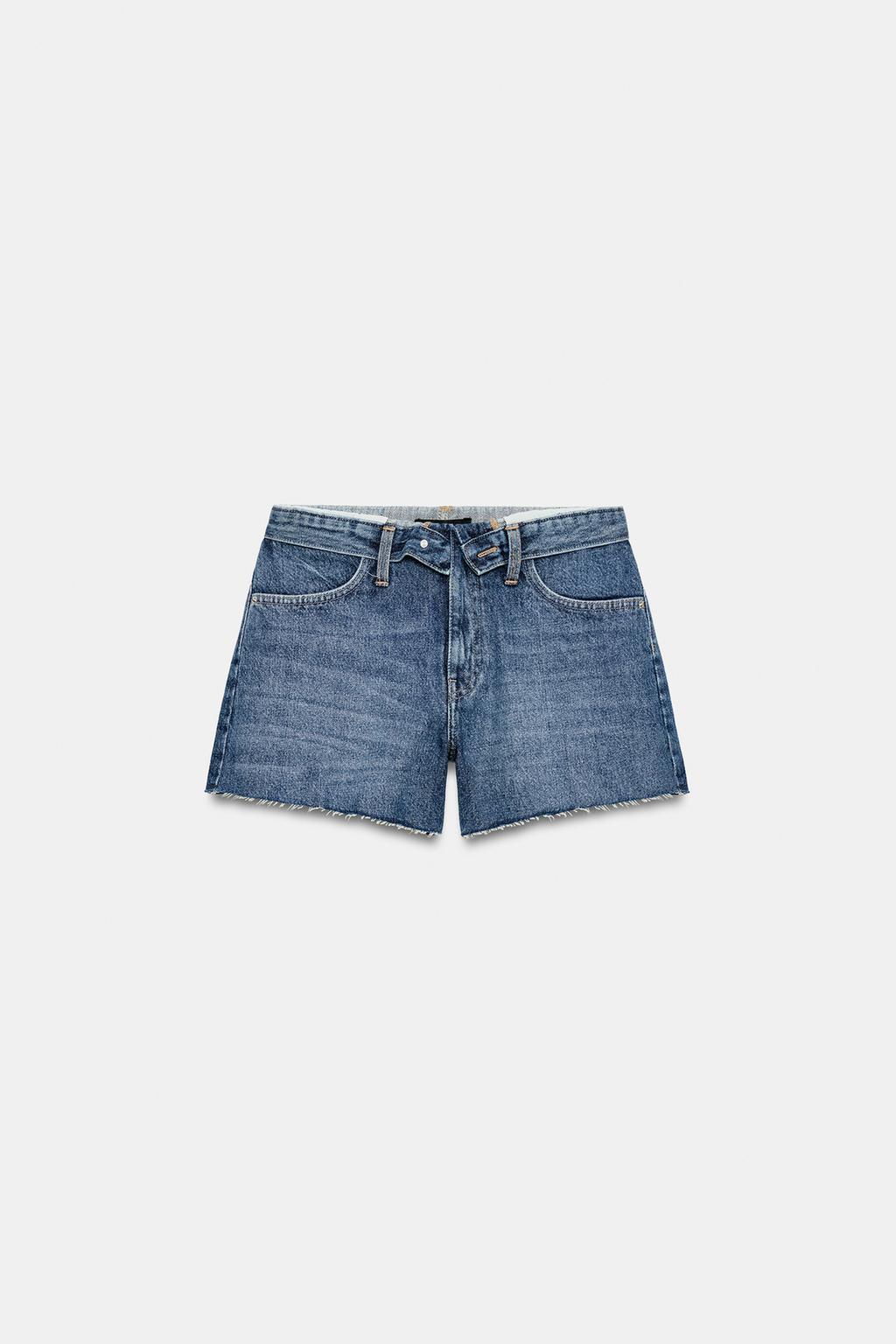 LOW-RISE TURN-UP SHORTS