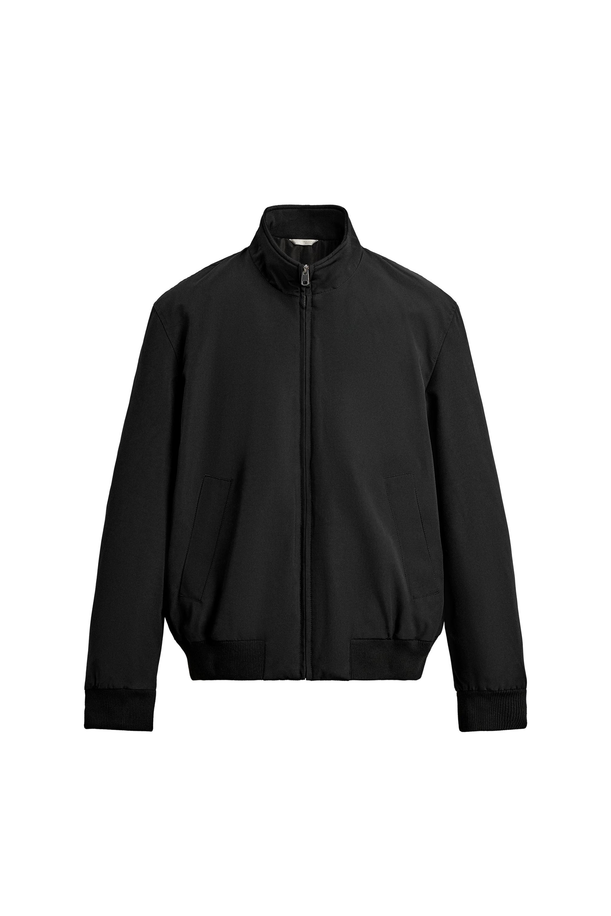 撥水加工入りパフジャケット - ブラック | ZARA Japan / 日本