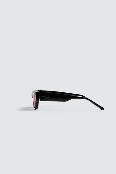 LUNETTES DE SOLEIL RECTANGULAIRES - Noir de Zara - Image 4