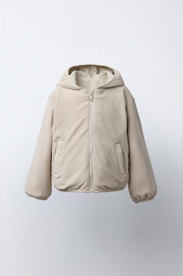 CAZADORA NYLON REVERSIBLE POLAR - Crudo de Zara
