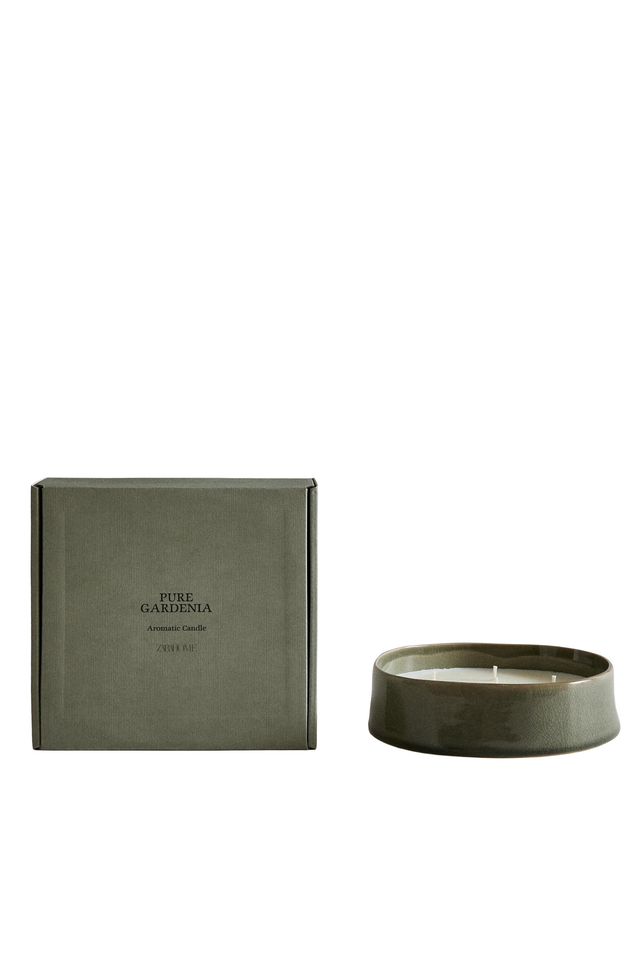 590 G) PURE GARDENIA アロマティックキャンドル - ホワイト | ZARA