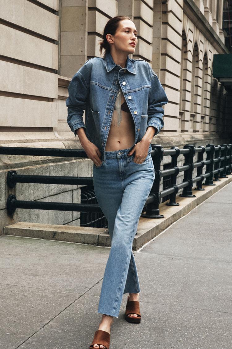 Zara Pantaloni Jeans Zara Donne 2019 Outfit Pantaloni Alla