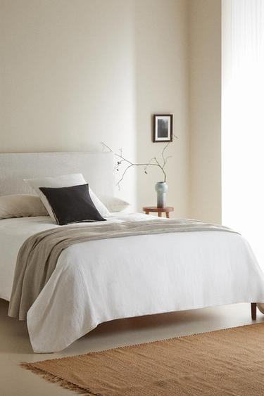 (160 Gsm) WASHED LINEN BED LINEN - White by Zara - Image 0