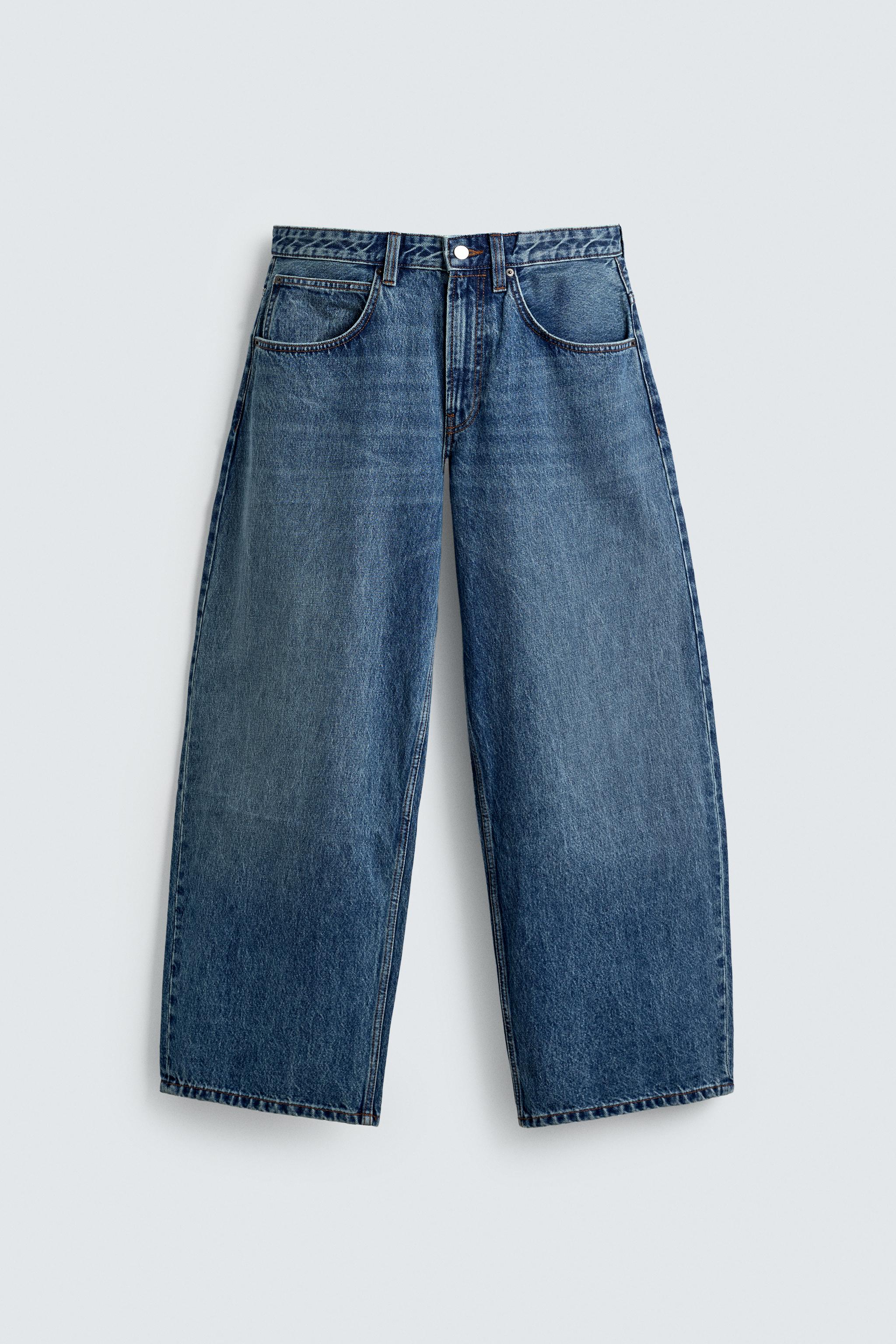 Abfd145ZARA バルーンフィットステッチジーンズ Abfd145ZARA バルーンフィットステッチジーンズ Abfd145ZARA バルーン