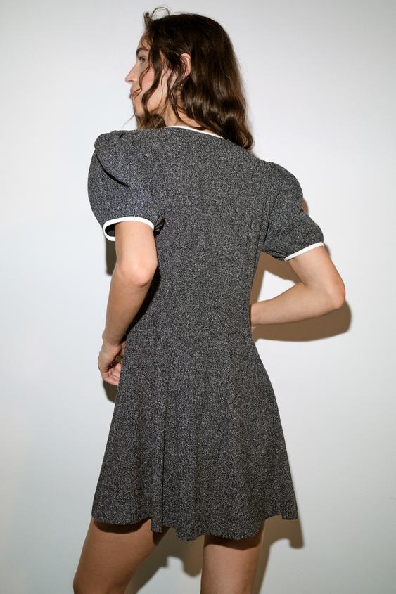 mini dress with bow zara Zara Zara SHORT DRESS WITH BOWS 59.90