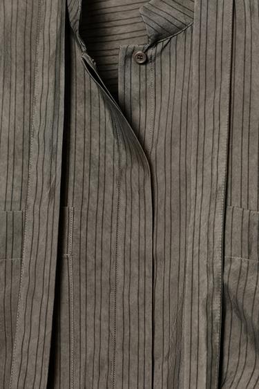 Zara ZW COLLECTION BOW POCKET BLOUSE - Grays