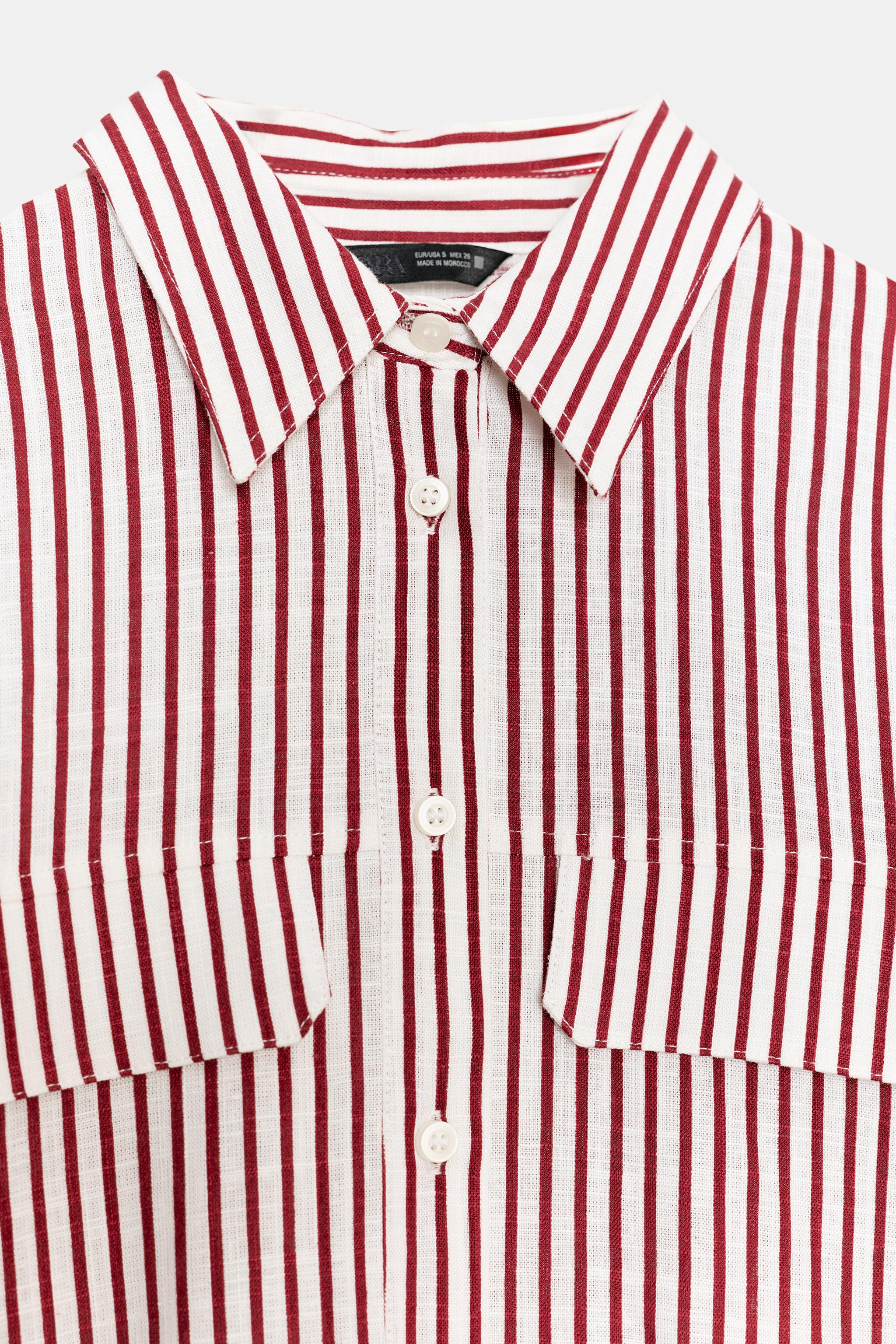 STRIPED LINEN SHIRT