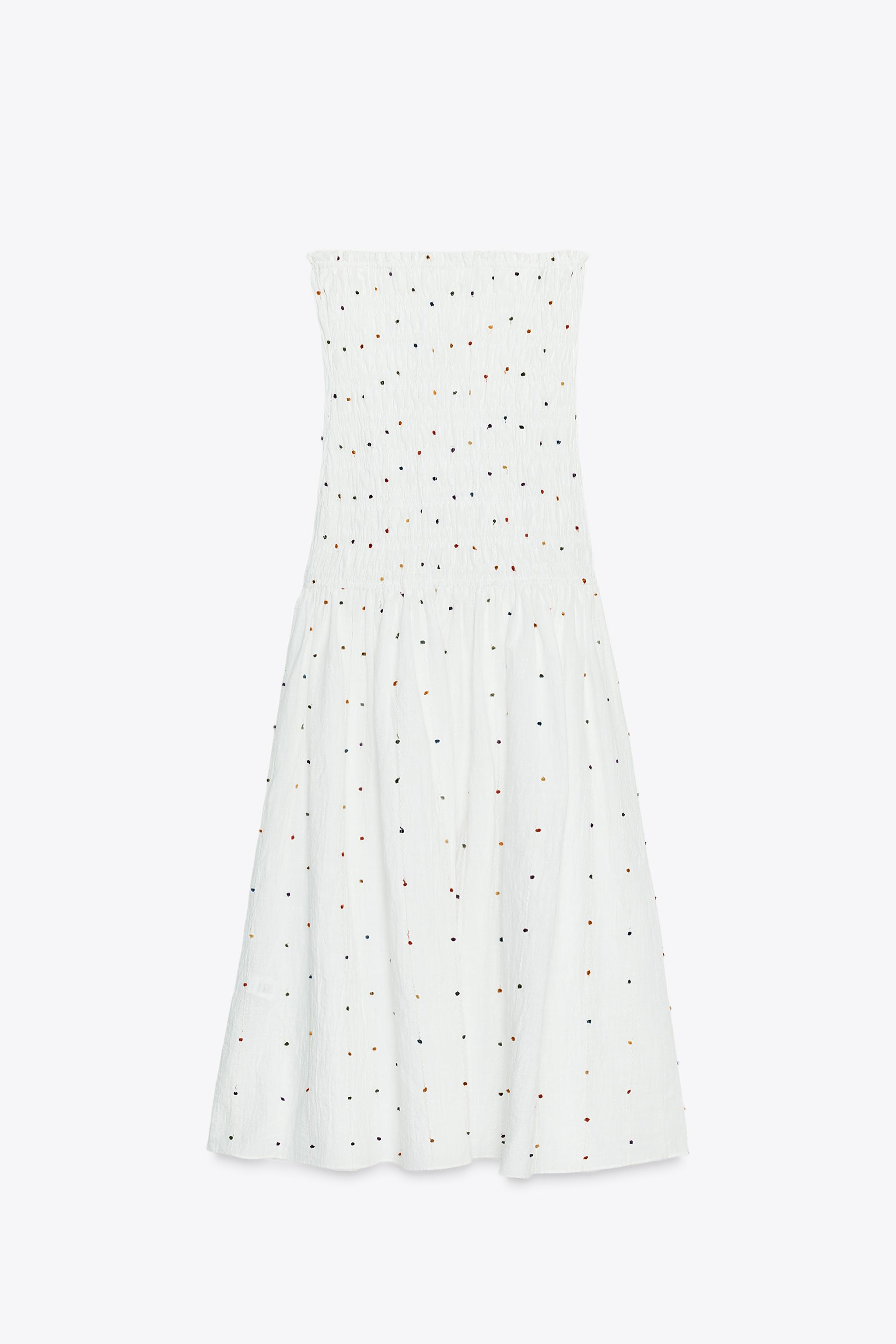 POMPOM MIDI DRESS