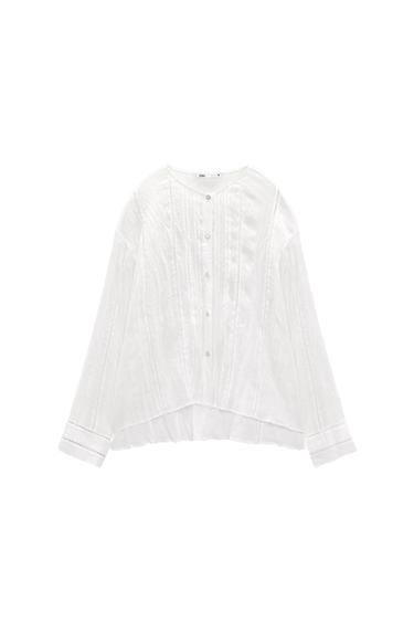 RAMIE BLOUSE WITH PASSEMENTERIE