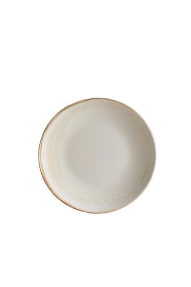 STONEWARE DESSERT PLATE - Ecru by Zara