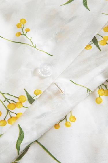 MIMOSA PRINT SATEEN DUVET COVER - Oyster-white by Zara - Image 3
