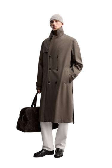 WATER REPELLENT TRENCH KABÁT MANTECO® ORIGINS – Barna / vakondszürke a ZARA-tól