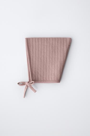 QUILTED BONNET - Chalk pink by Zara - Image 3
