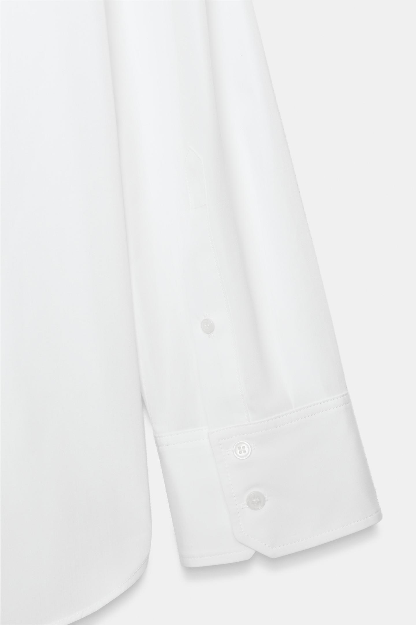 Женская рубашка Zara ZW Collection Solid Poplin, цвет: Белый — фото 8