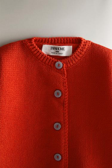 COTTON BABY JACKET - Red by Zara - Image 1