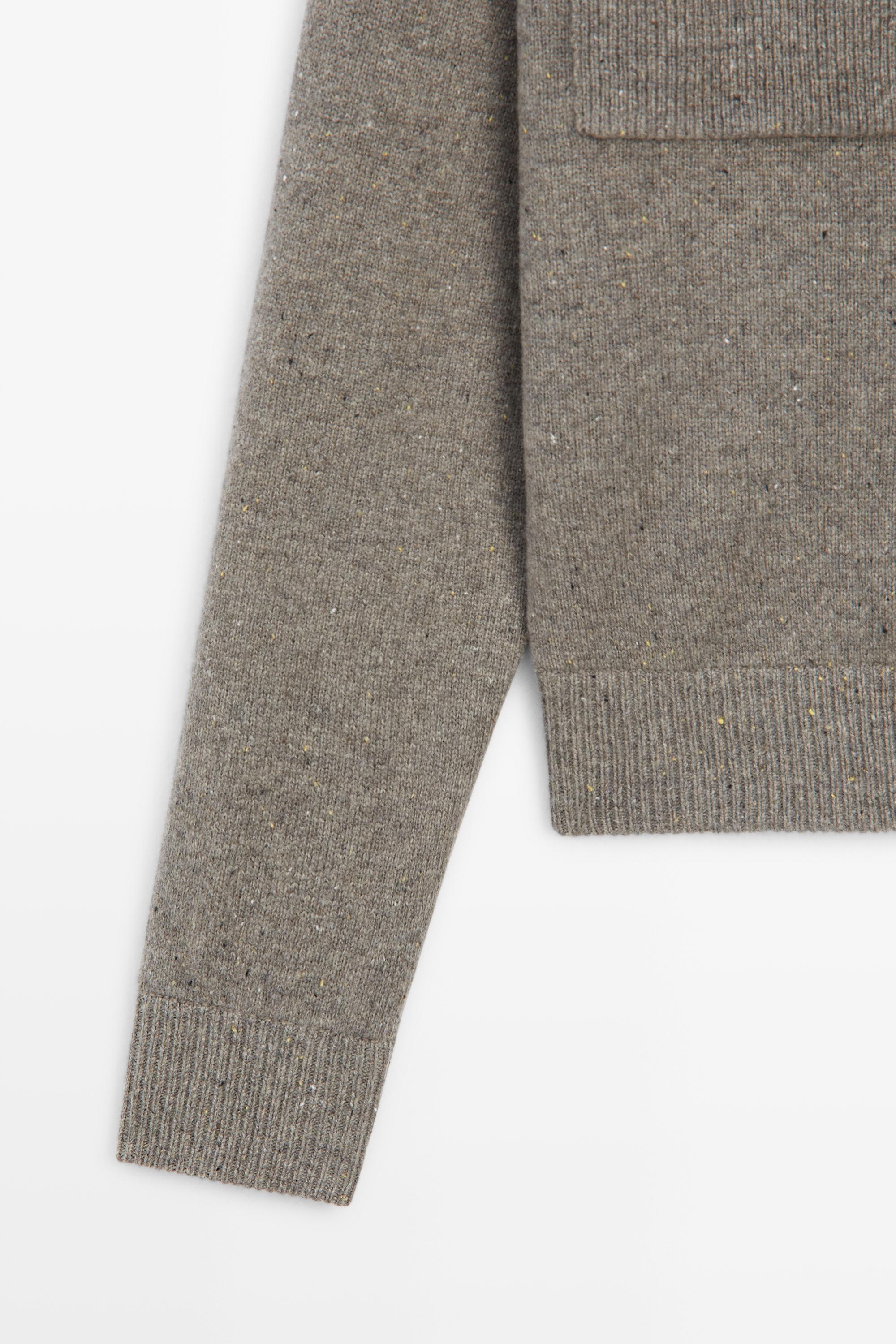 Cardigan en maille mélangée de laine, détail poches