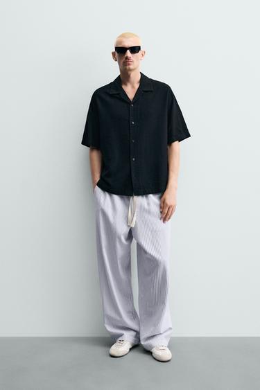 FLUID REGULAR FIT SHIRT - Black by Zara
