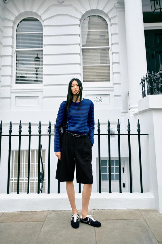 قميص مخطّط - أزرق الخاص بـ Zara - صورة 0