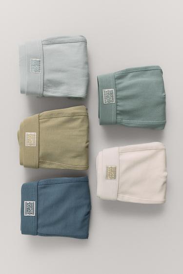 AGES 6-14 / 5-PACK OF LABEL BOXERS - Multicoloured by Zara
