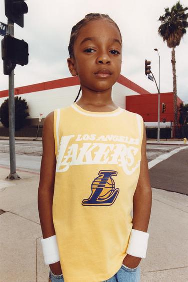 LOS ANGELES LAKERS NBA © SLEEVELESS TOP - Yellow by Zara