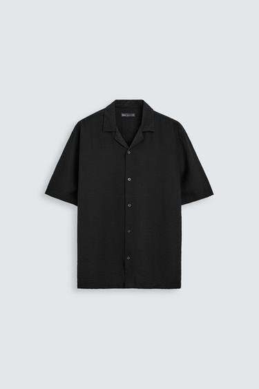 CAMISA FLUIDA RELAXED FIT - Negro de Zara