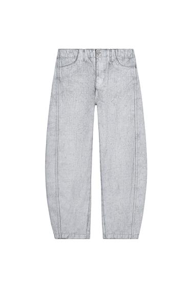 ZW COLLECTION TAPERED COATED MID-RISE JEANS