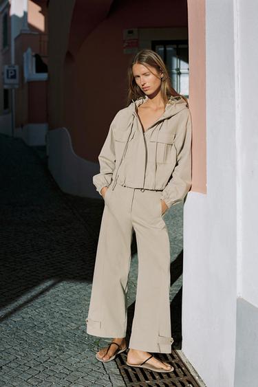 BLOUSON BALLON À CAPUCHE - Écru moyen de Zara - Image 9