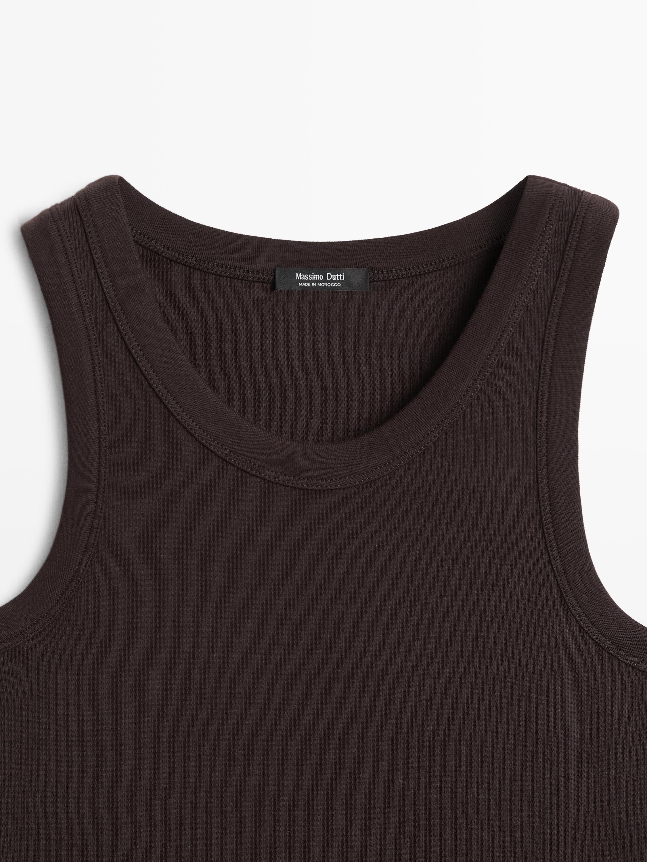 Cotton blend halter top