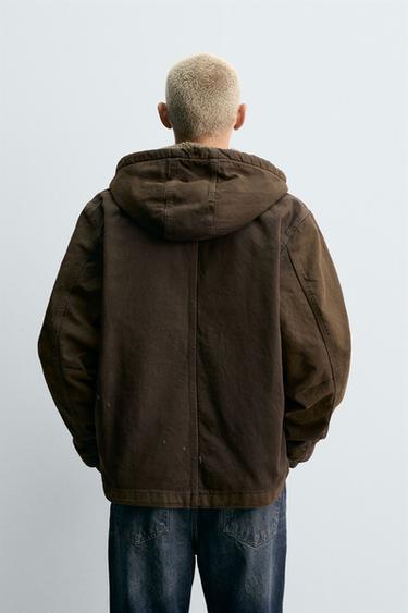 VESTE EFFET DÉLAVÉ VINTAGE - Marron de Zara - Image 2