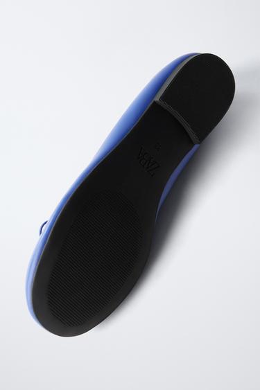 BALLERINES BASIQUES - Bleu de Zara - Image 6