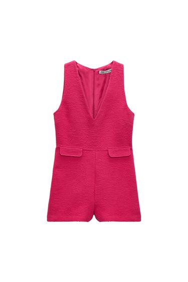TEXTURED PLAYSUIT