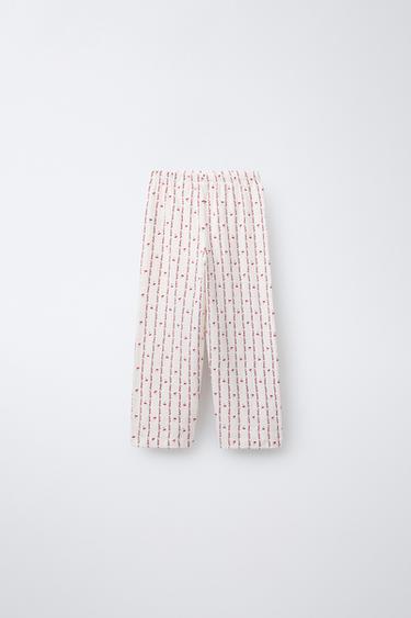 2-6 YEARS/ CHERRY TEXTURE PYJAMAS - Ecru by Zara - Image 3