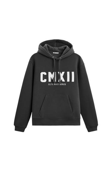 SUDADERA CAPUCHA TEXTOS BORDADOS