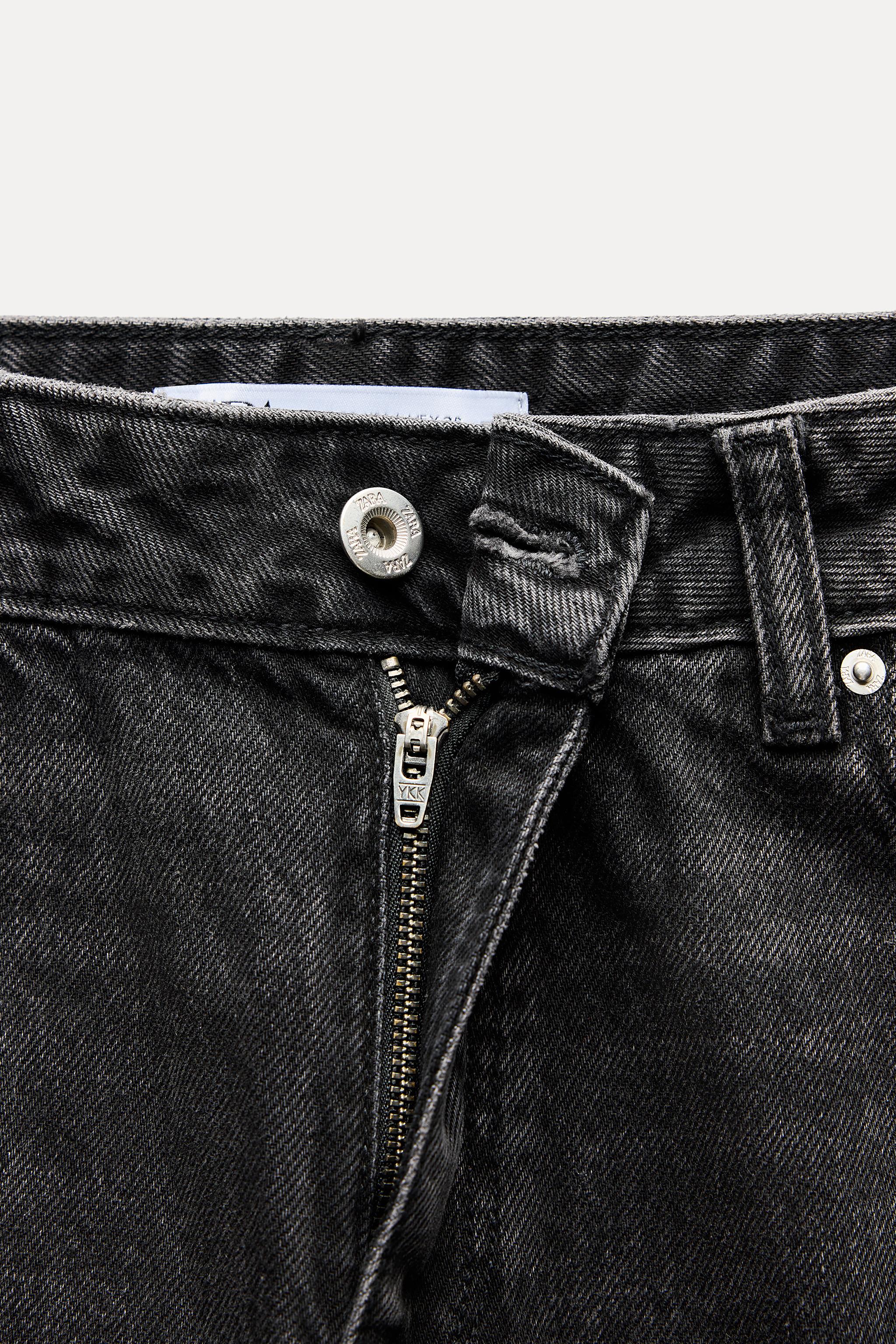 STRAIGHT LEG TURNED-UP HEM Z1975 JEANS WITH A HIGH WAIST