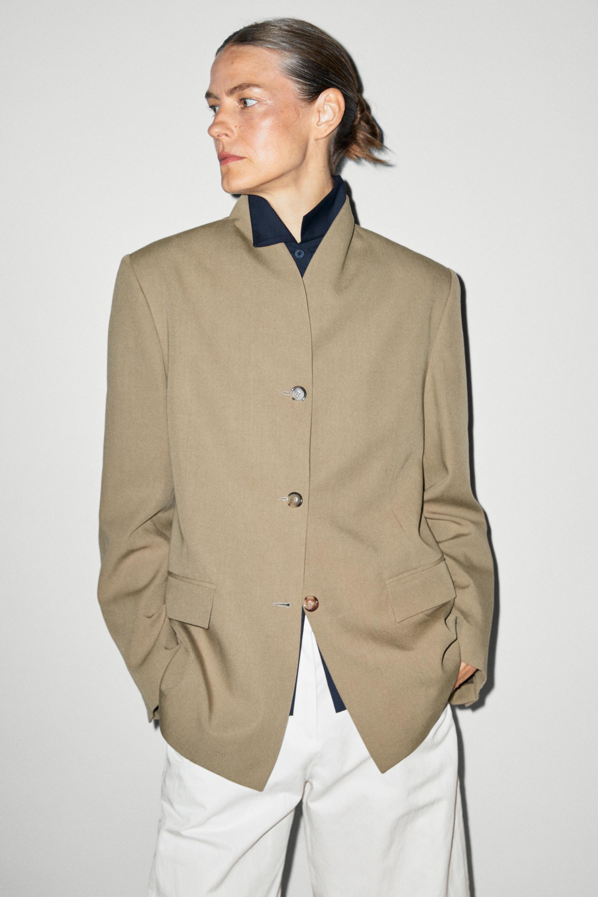 Veste col montant