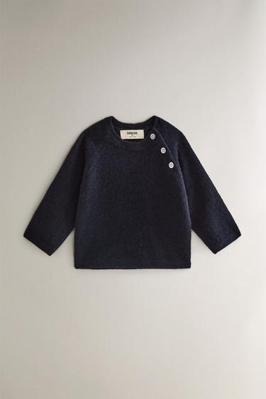 Zara BABY CASHMERE SWEATER - Navy blue